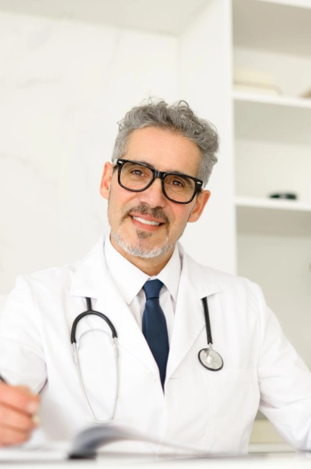 хирург ведет онлайн консультацию